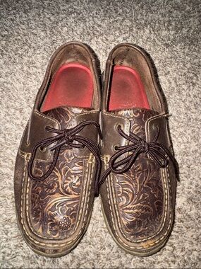 Twisted X tooled shoes